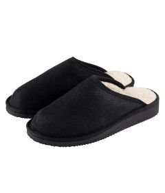 Hemp & Merino Wool slippers - Black