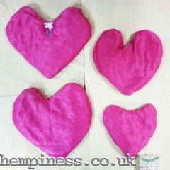 Hemp Silk Organic Lavender Heart Pillows