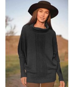 Womens Sustainable Roll Neck Hemp and Organic Cotton Jumper