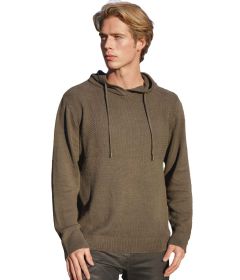 Mens Knitted Organic Hemp and Cotton Eco Hoodie