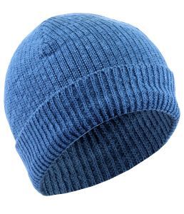 Organic 100% Hemp Knit Beanie Hat - Navy Blue