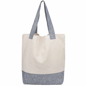 Recycled Hemp Tote Bags / Shopping Bags - White/Grey