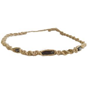 Shiny Flat Beaded Hemp Necklace / Bracelet - style 1