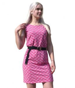 Sleeveless Hemp Dress - Pink