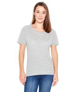 Sustainable and Ethical Womens T-shirt - Grey (Front)