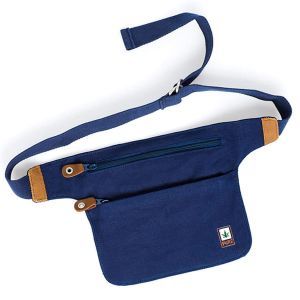 Hemp Body Belt Bag - Keep Your Valuables Safe - Blue