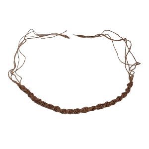 Natural Hemp Plaited Bracelets - Rust Red
