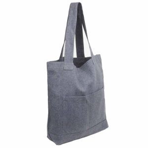 Pure Hemp Tote Bag / Shopping Bag - Grey