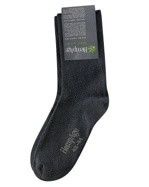 Organic Hemp & Cotton Socks - Black