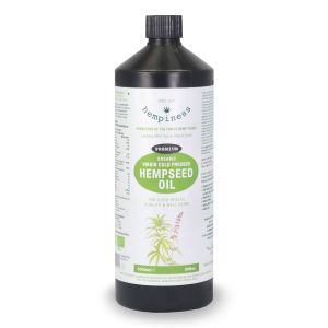 Hempiness Organic Premium Hemp Seed Oil 1 Litre in Bottle