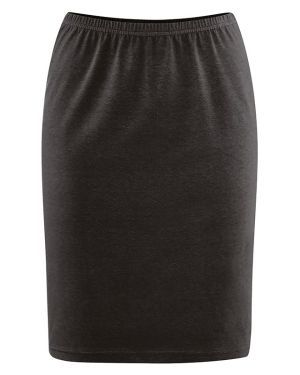 Organic Hemp Jersey Pencil Skirt - Black