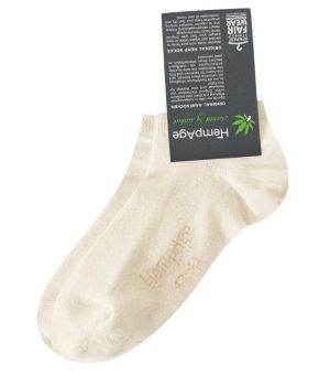 Organic Hemp & Cotton Ankle Socks - Natural