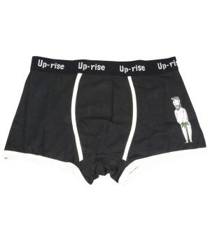 Uprise Boxer Shorts - Black Front