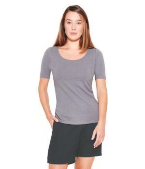 Womens 100% Hemp Organic Sustainable Shorts - Grey