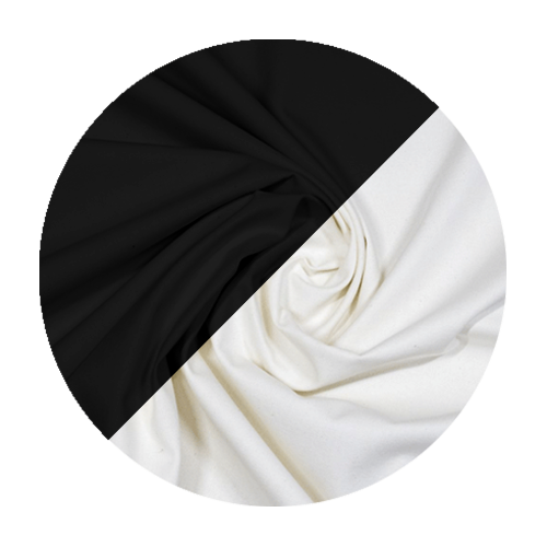 Black and White Hemp Fabrics