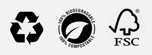Recyclable Biodegradable FSC Certified Icons